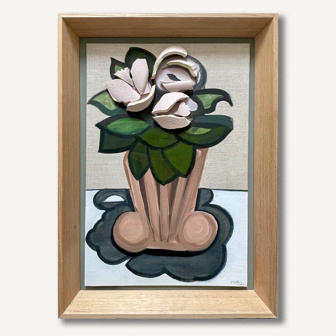 Flowers with Pink Ceramic 1